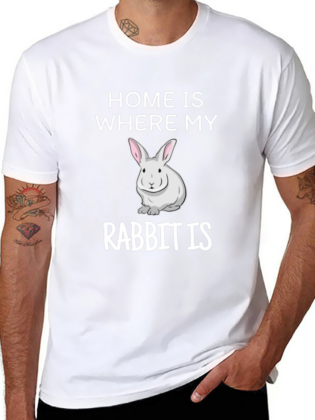 Home is Where My Rabbit Is T-Shirt