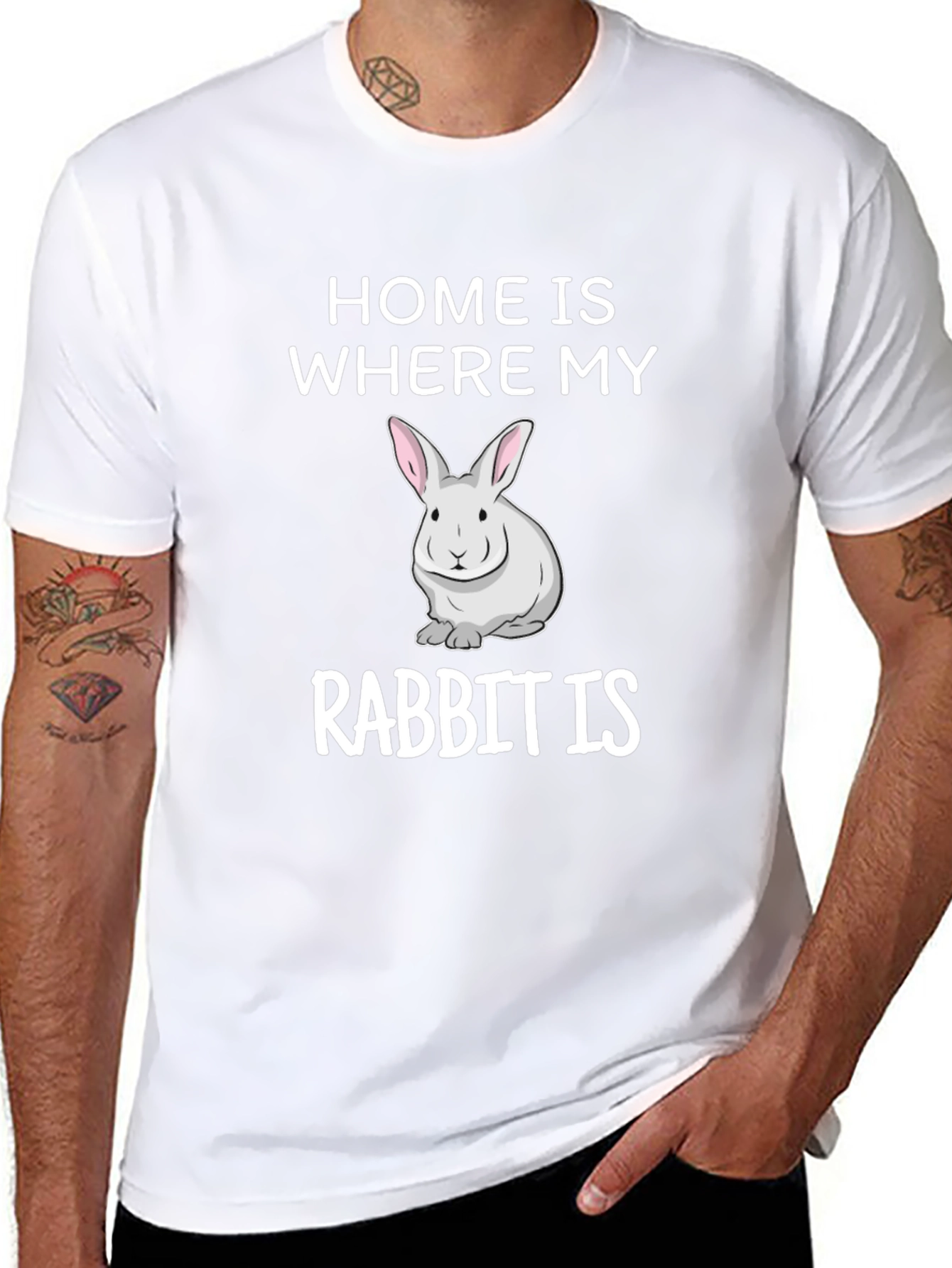 Home is Where My Rabbit Is T-Shirt