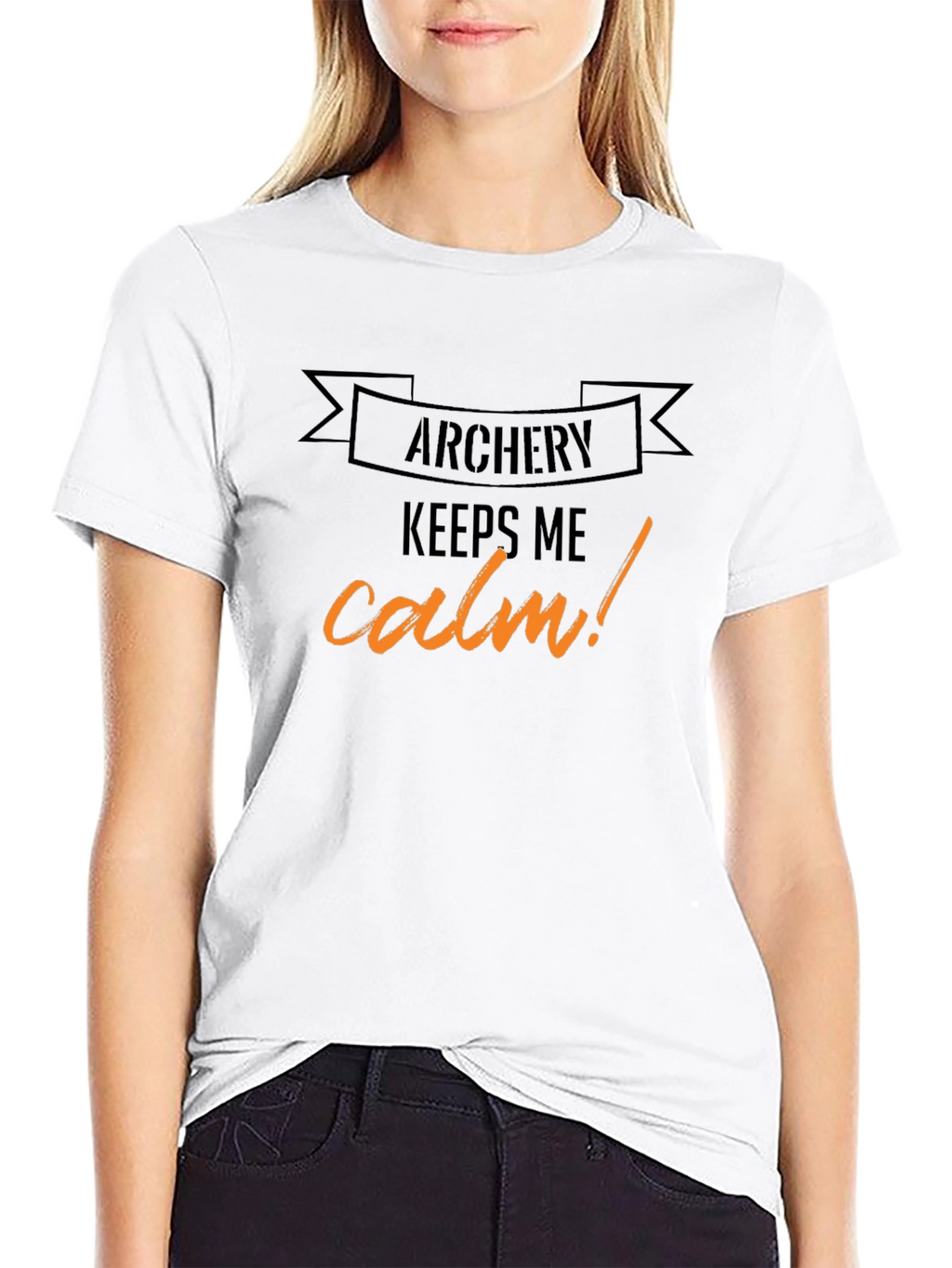Archery Keeps Me Calm T-Shirt - Black
