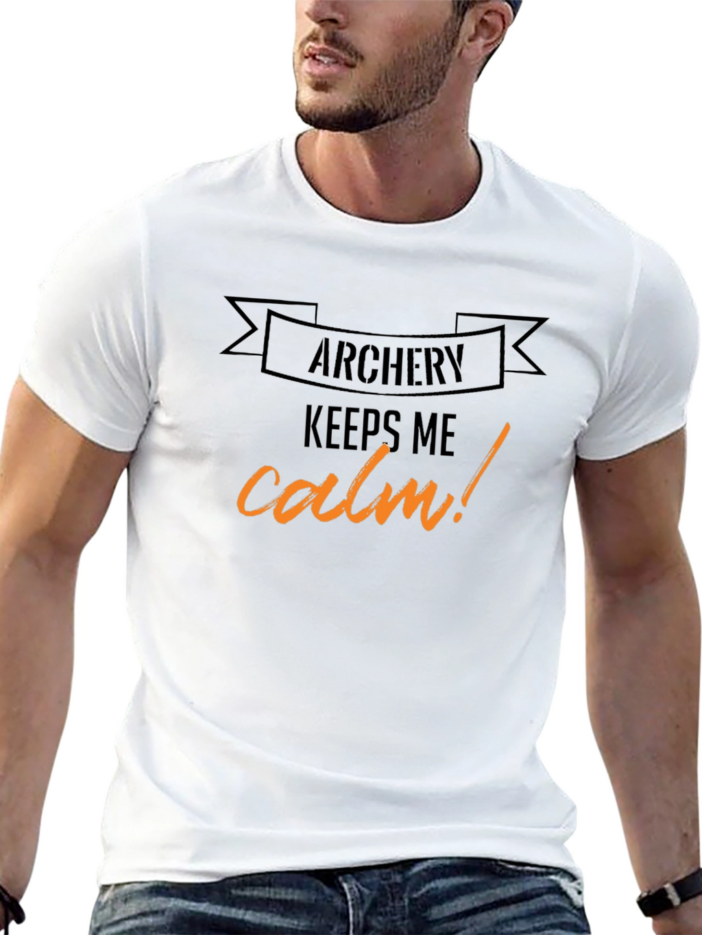 Archery Keeps Me Calm T-Shirt - Black