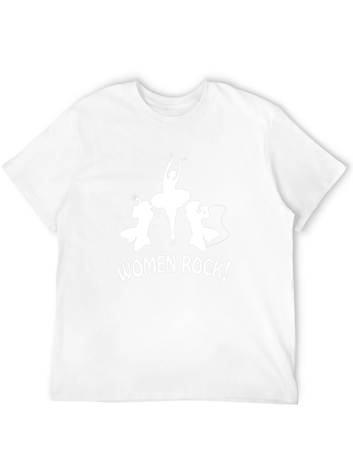 Women Rock T-Shirt - Ballerina & Rocker Design