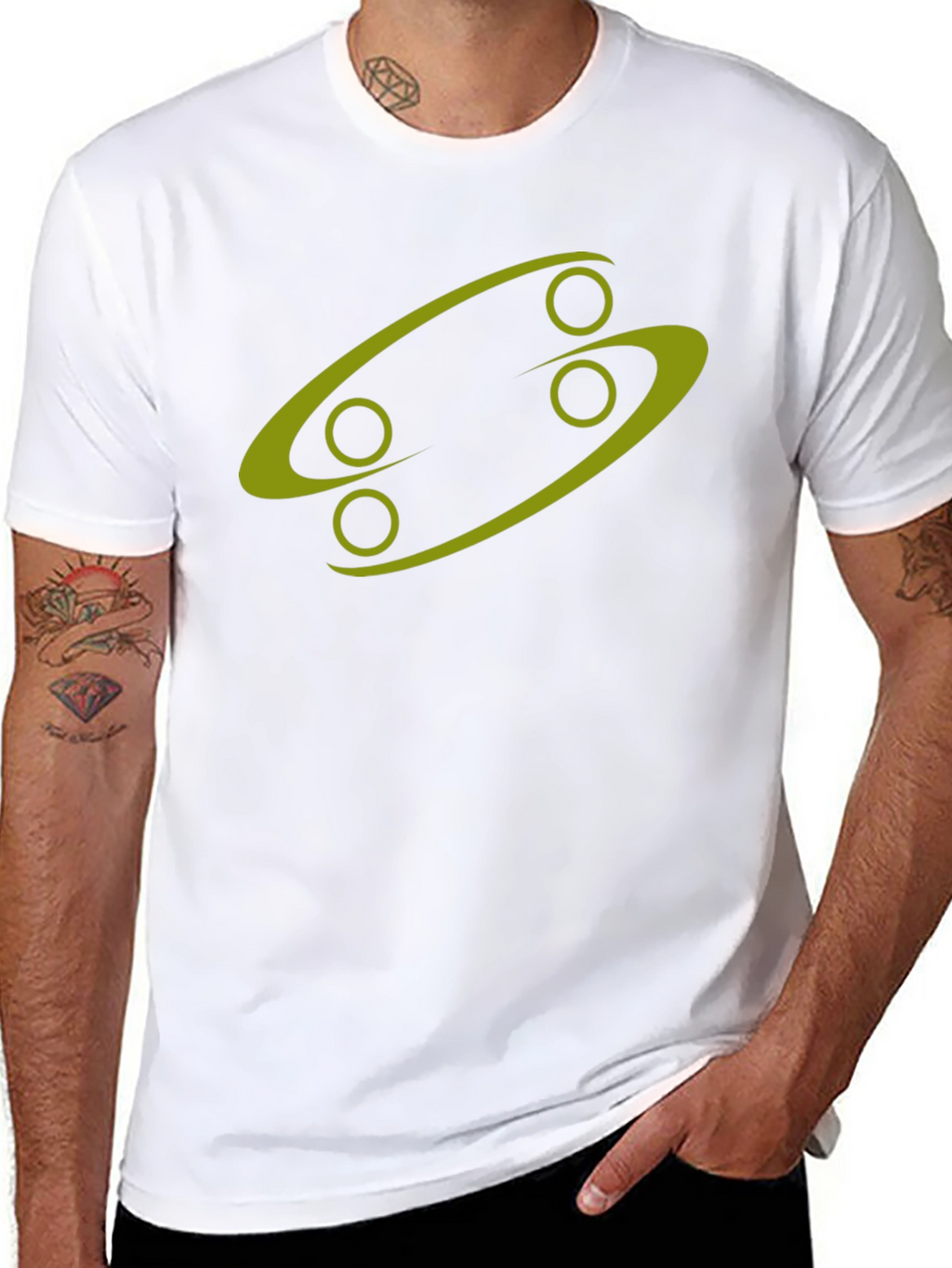 Abstract Graphic Print Mens T-Shirt