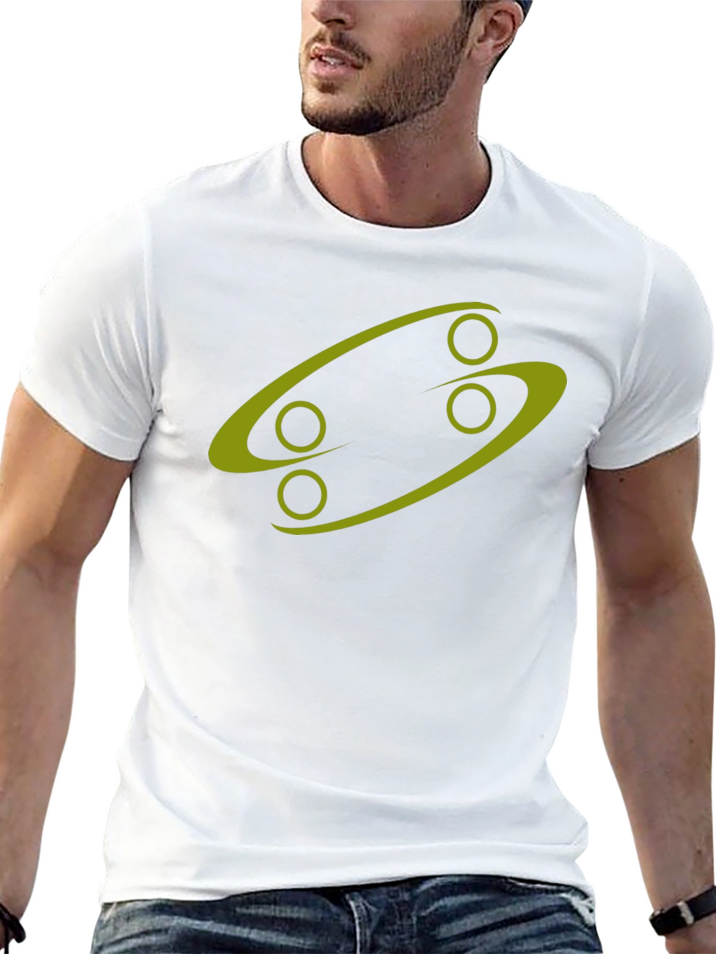 Abstract Graphic Print Mens T-Shirt