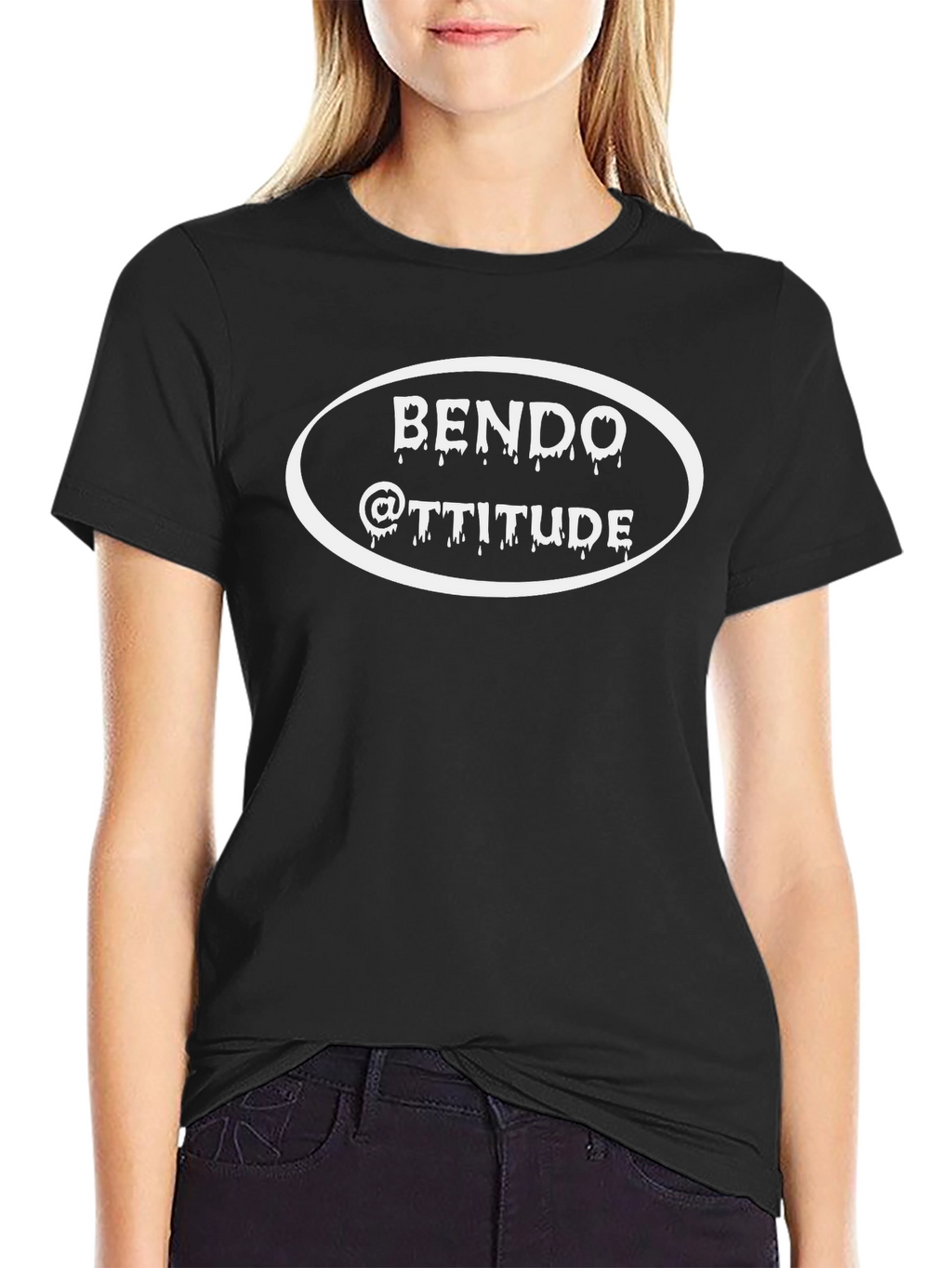 BENDO @TTITUDE Black Graphic Tee