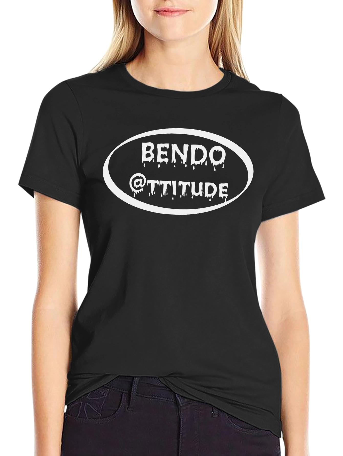 BENDO @TTITUDE Black Graphic Tee