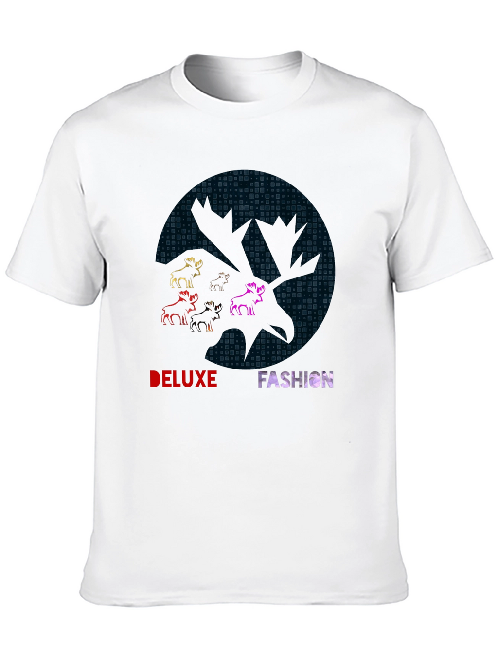 Deluxe Fashion Graphic Print Black T-Shirt