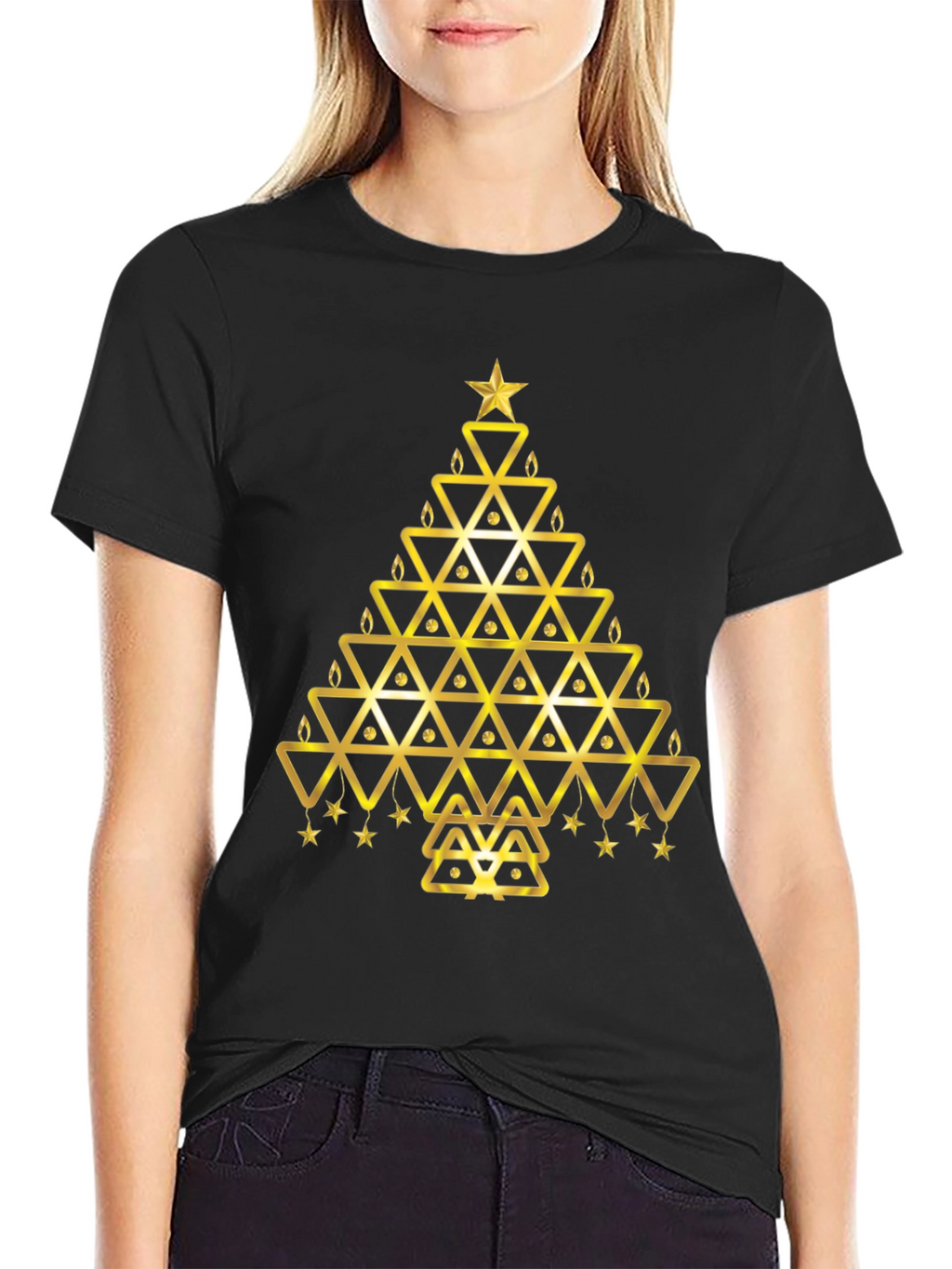 Golden Triangle Christmas Tree Graphic Tee