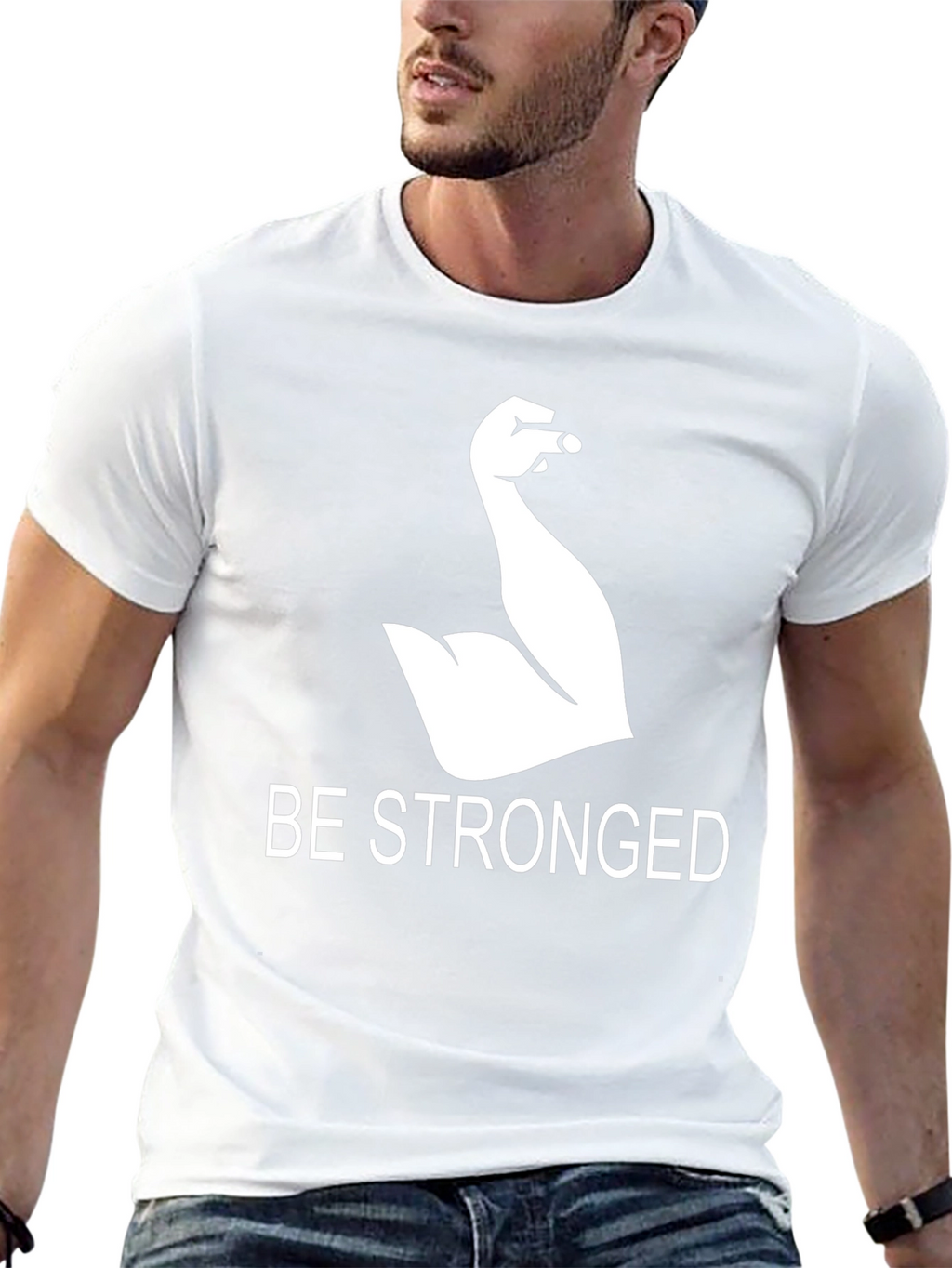 Be Stronged Graphic T-Shirt - Black
