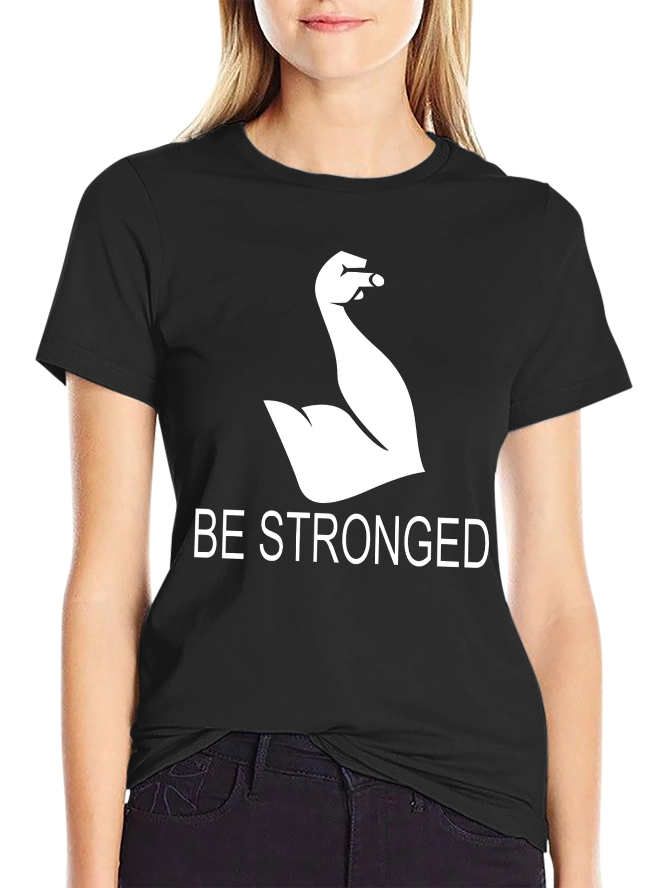 Be Stronged Graphic T-Shirt - Black