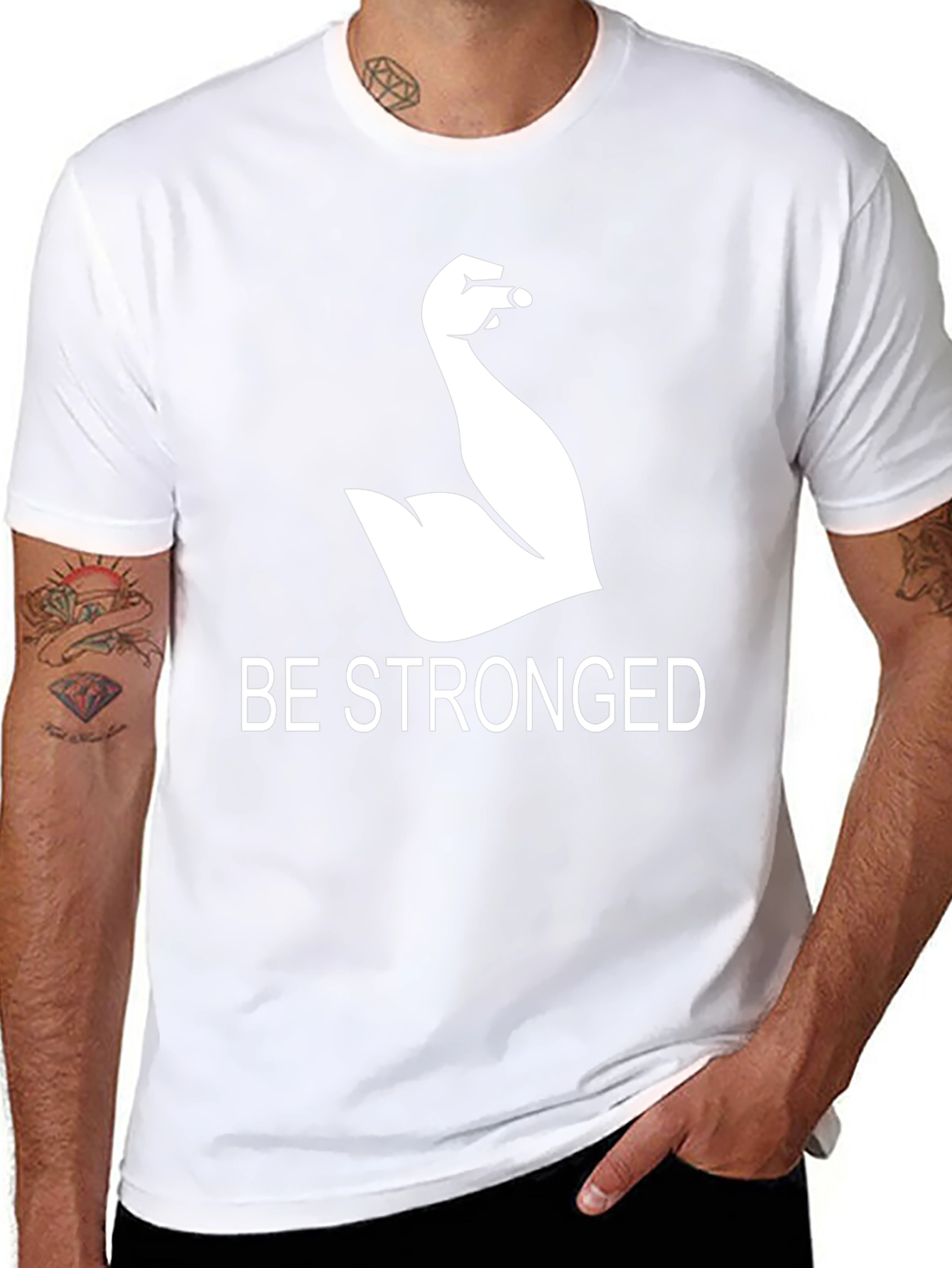 Be Stronged Graphic T-Shirt - Black