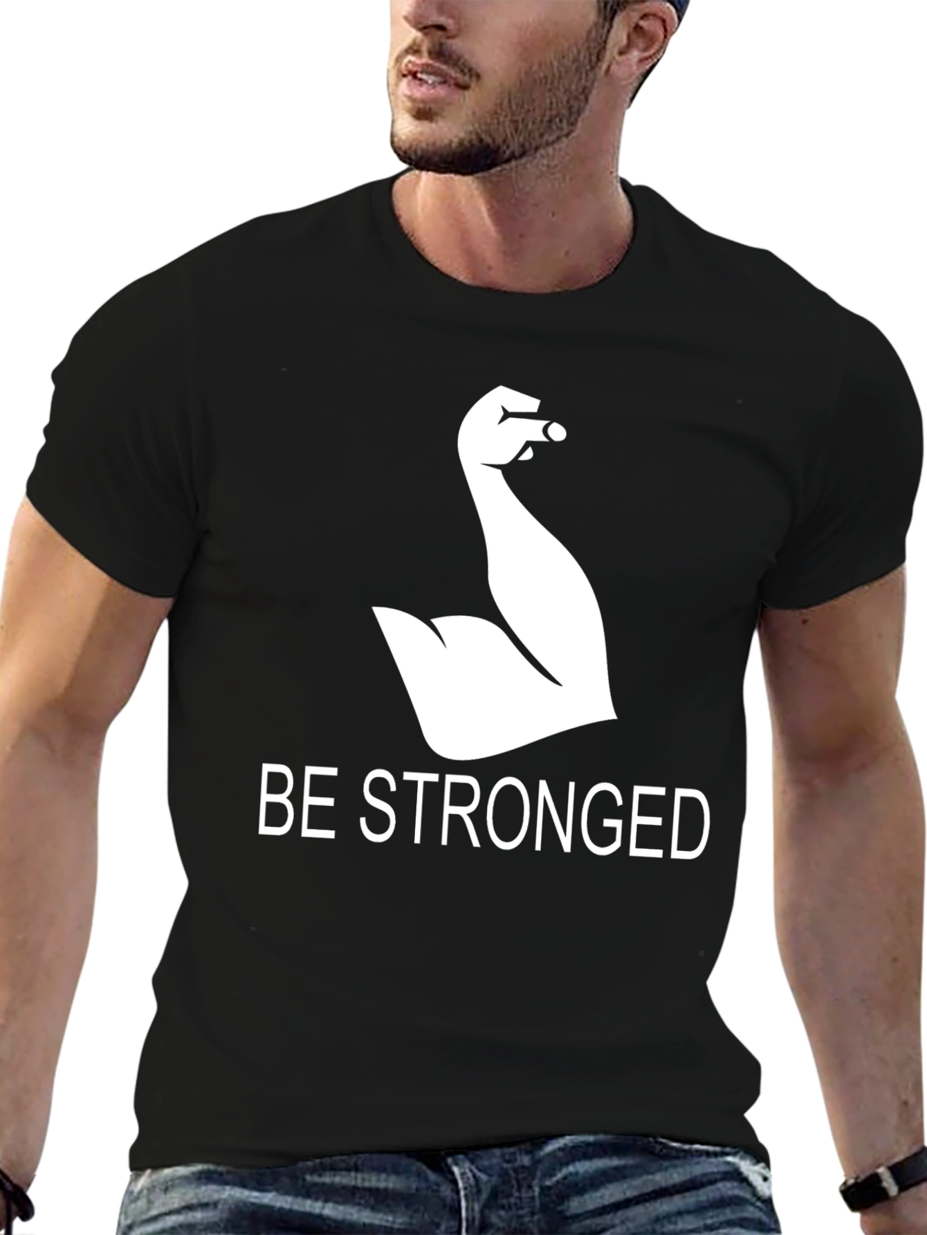 Be Stronged Graphic T-Shirt - Black