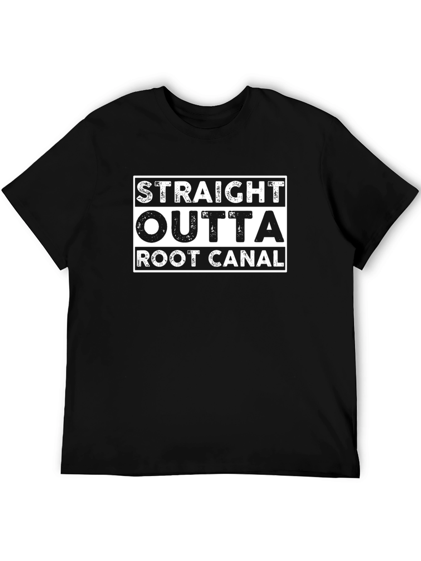 Straight Outta Root Canal Black T-Shirt