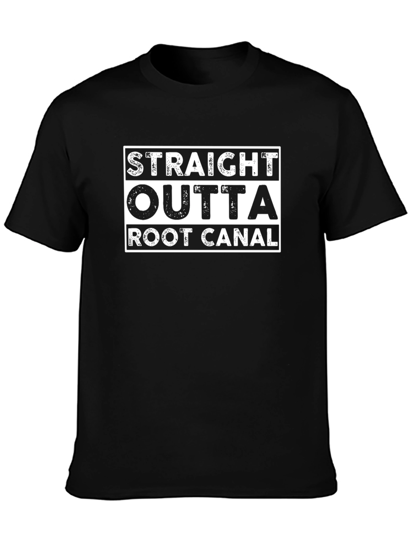 Straight Outta Root Canal Black T-Shirt