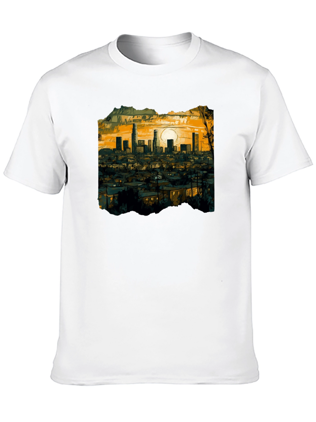 LA Sunset Graphic Tee - Soft Cotton Comfort