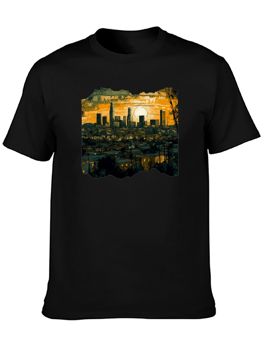 LA Sunset Graphic Tee - Soft Cotton Comfort