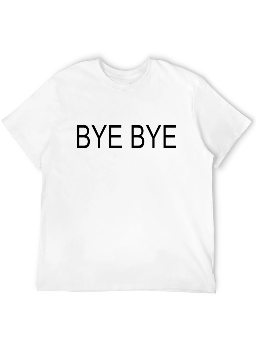 Bye Bye Graphic Tee - Classic Black Cotton T-Shirt