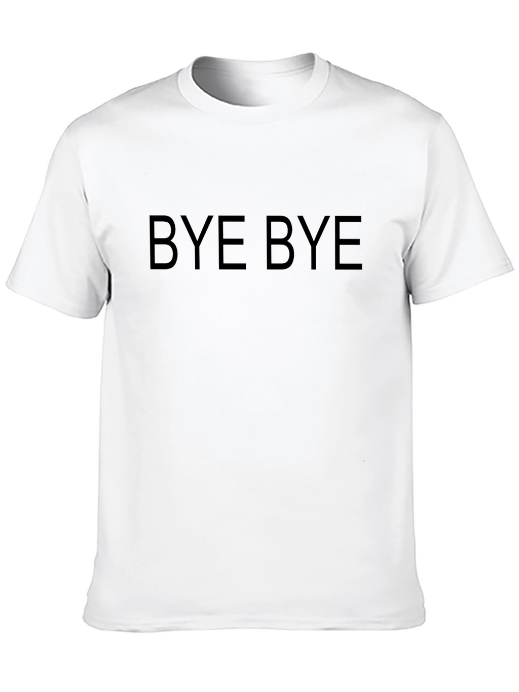 Bye Bye Graphic Tee - Classic Black Cotton T-Shirt