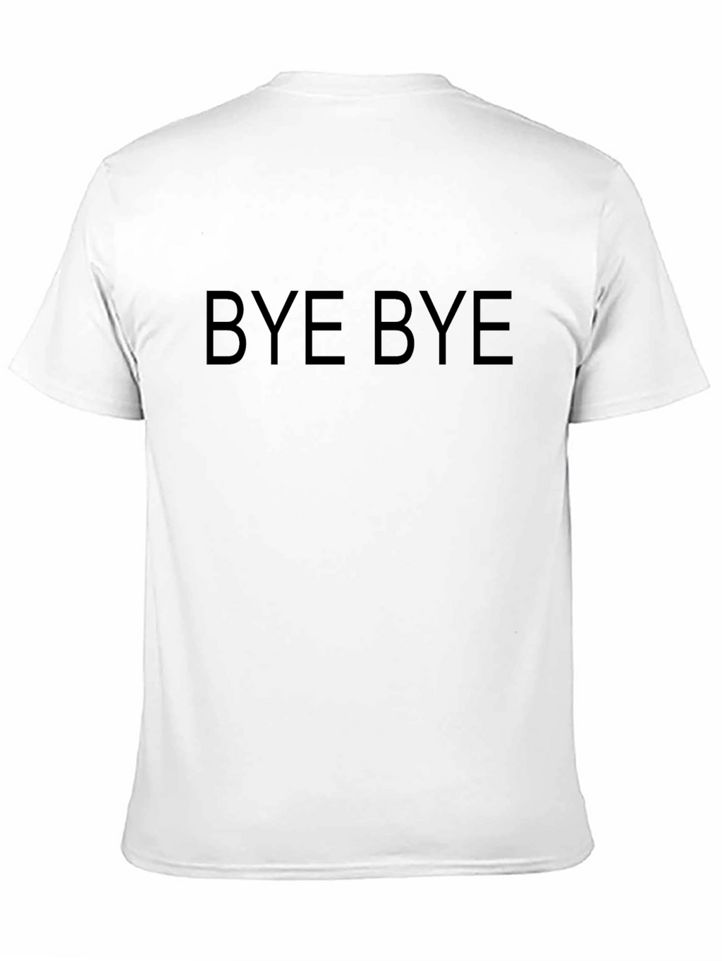 Bye Bye Graphic Tee - Classic Black Cotton T-Shirt