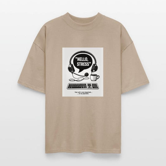 Call Center T-Shirt – Hello, Stress Speech Bubble