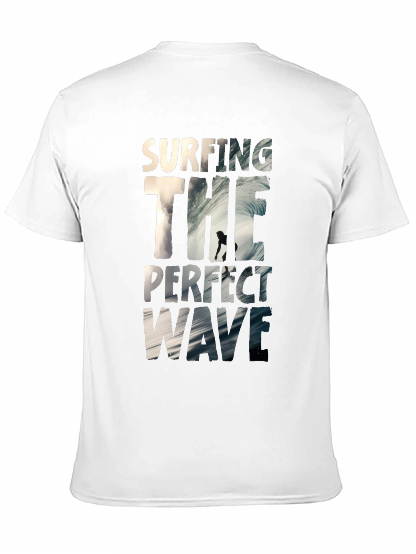 Surfing the Perfect Wave Black T-Shirt
