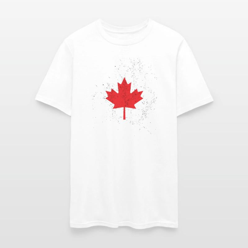 canada happy day maple leaf flag retro vintage