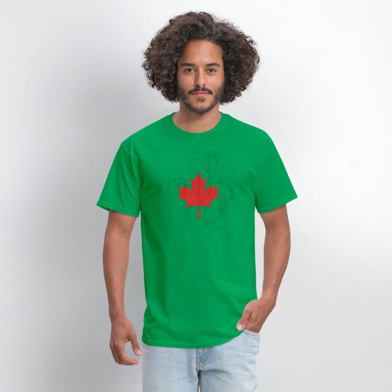 canada happy day maple leaf flag retro vintage