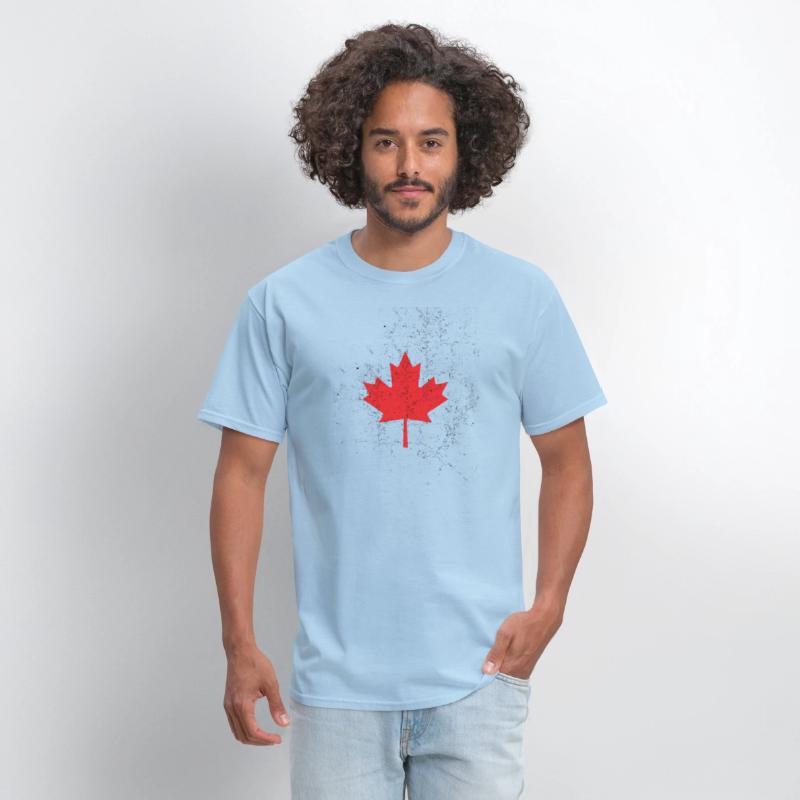 canada happy day maple leaf flag retro vintage