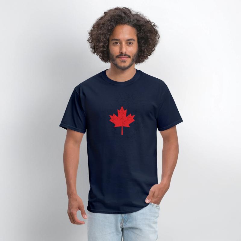 canada happy day maple leaf flag retro vintage