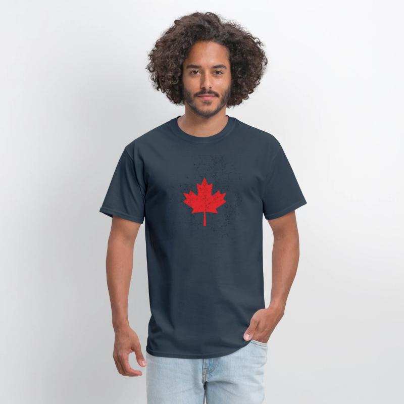 canada happy day maple leaf flag retro vintage