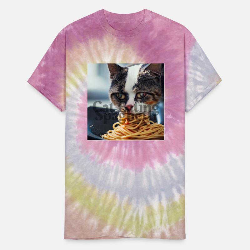 Cat Eating Spaghetti !