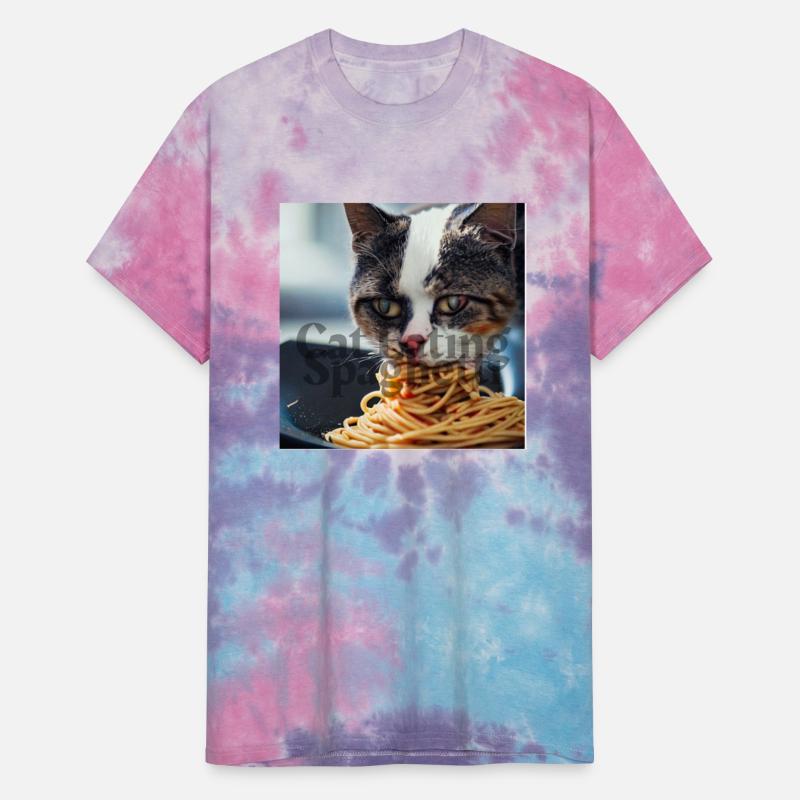 Cat Eating Spaghetti !