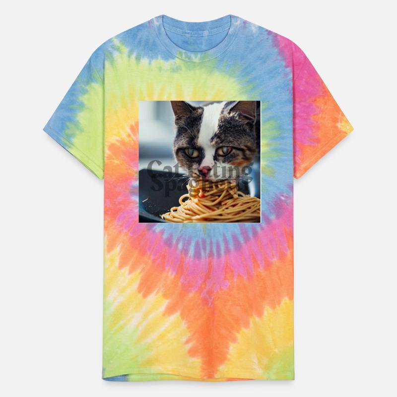 Cat Eating Spaghetti !