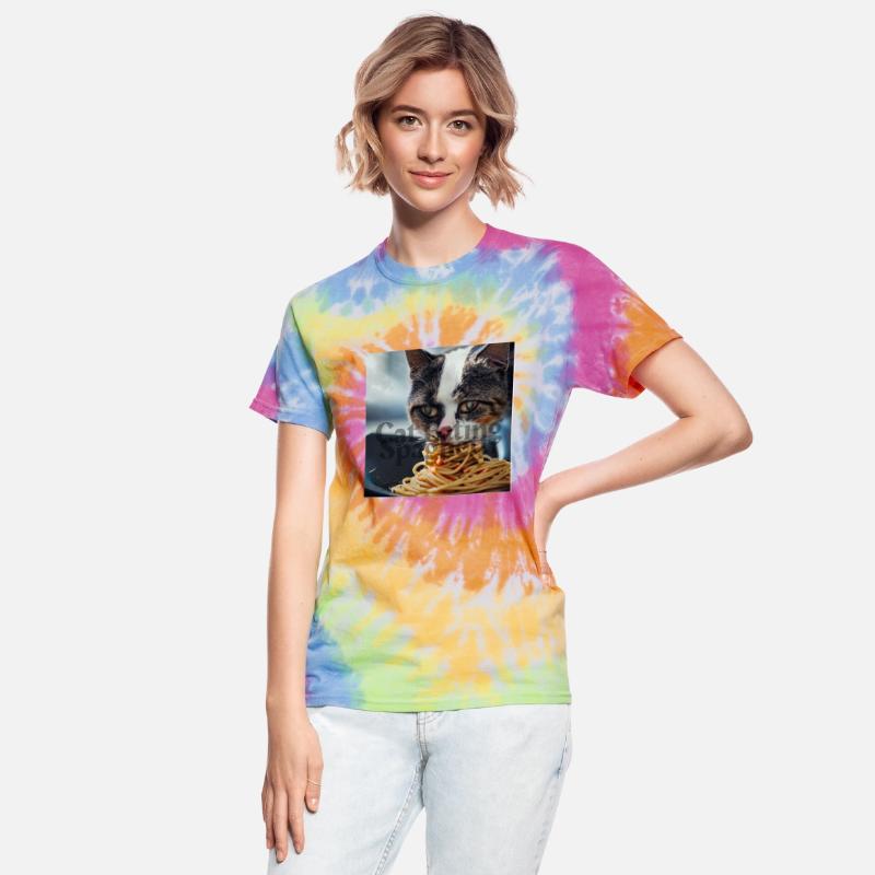 Cat Eating Spaghetti !