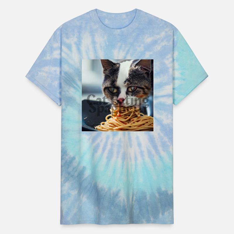 Cat Eating Spaghetti !