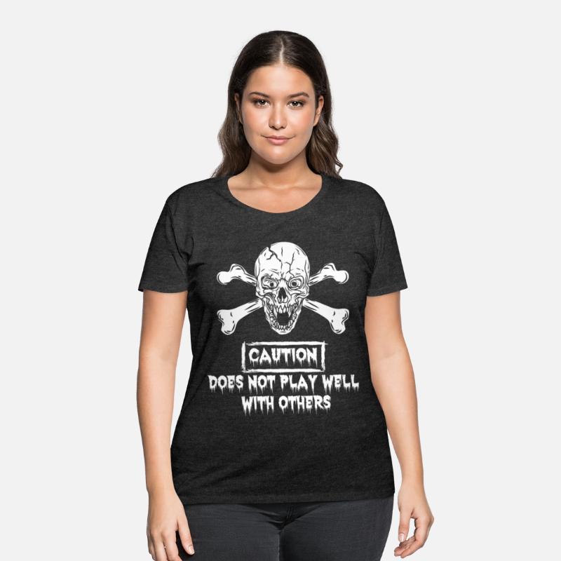Caution Scary Skull Crossbone Halloween