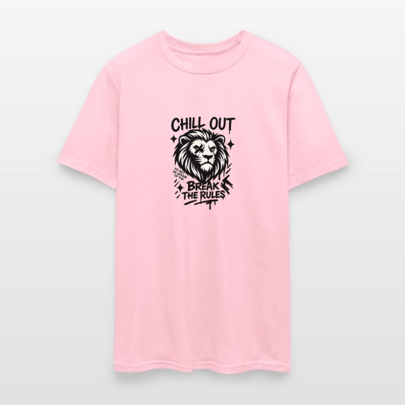 Chill Out Lion – Break the Rules Motivational Graf