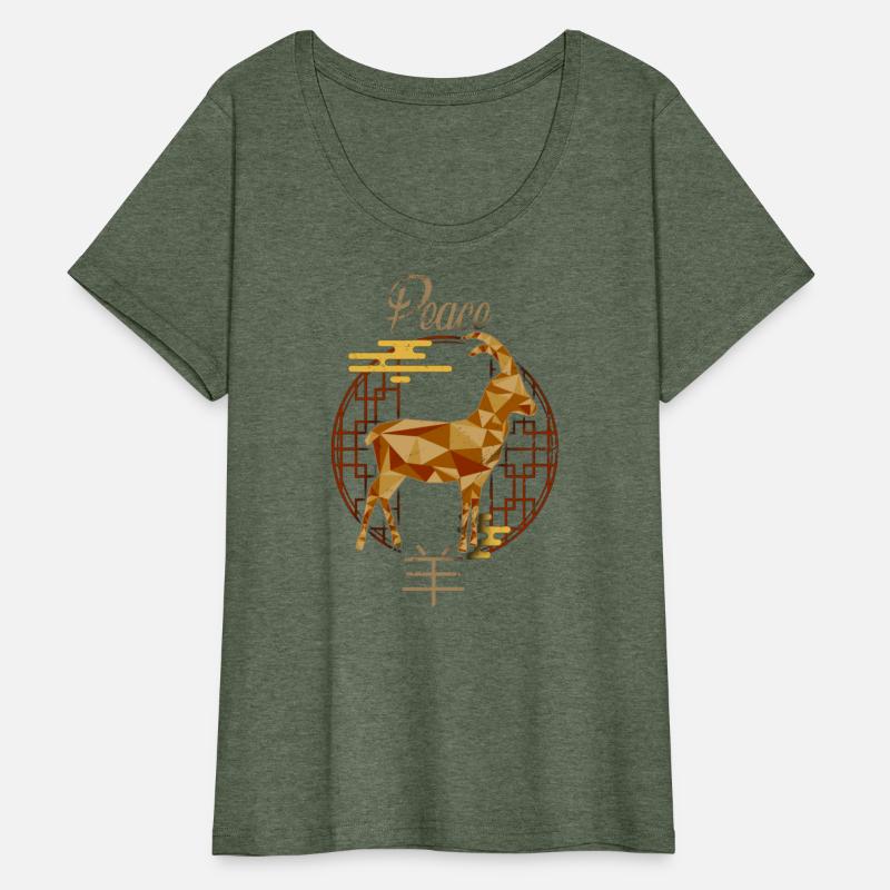 Chinese Zodiac Animals Astrology Geometric Goat At