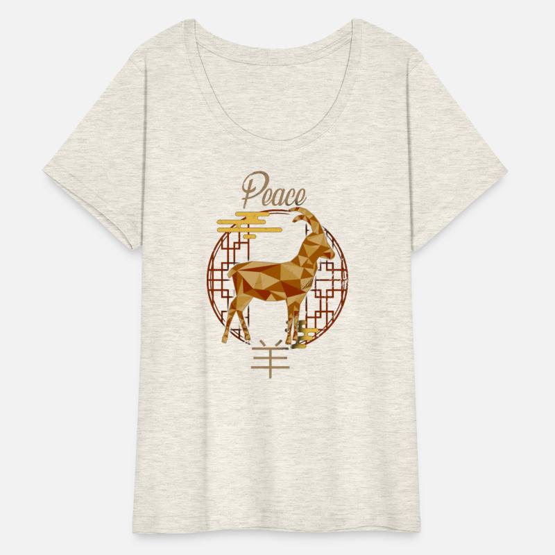 Chinese Zodiac Animals Astrology Geometric Goat At