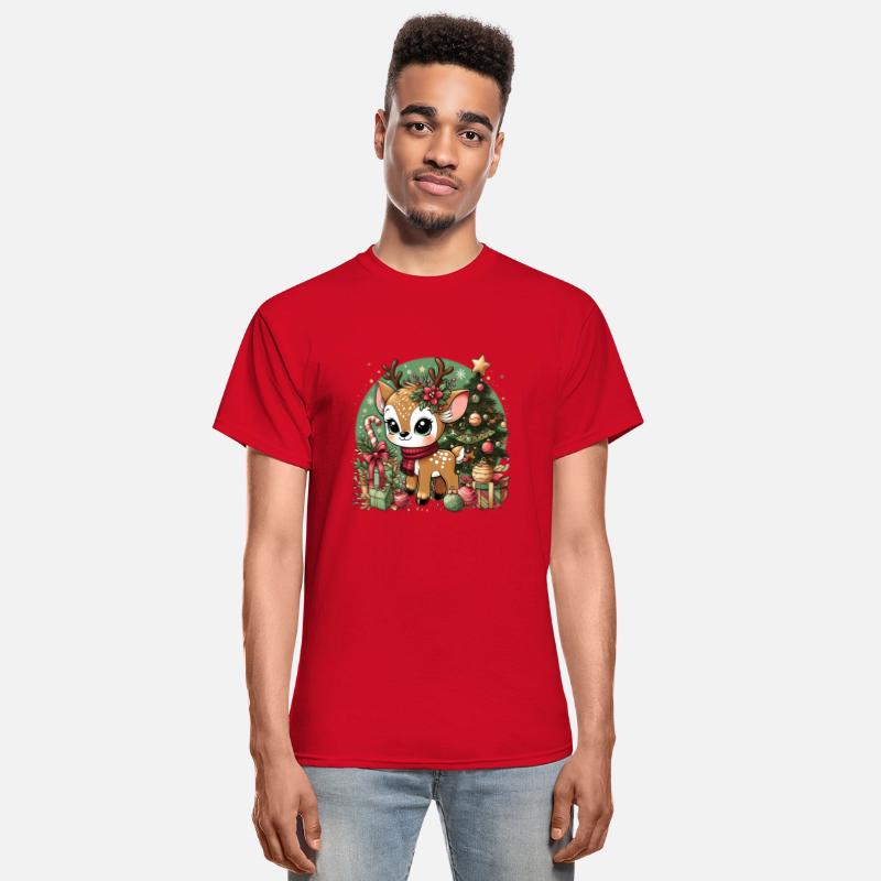 Christmas Fawn with Merry- Christmas Decorations