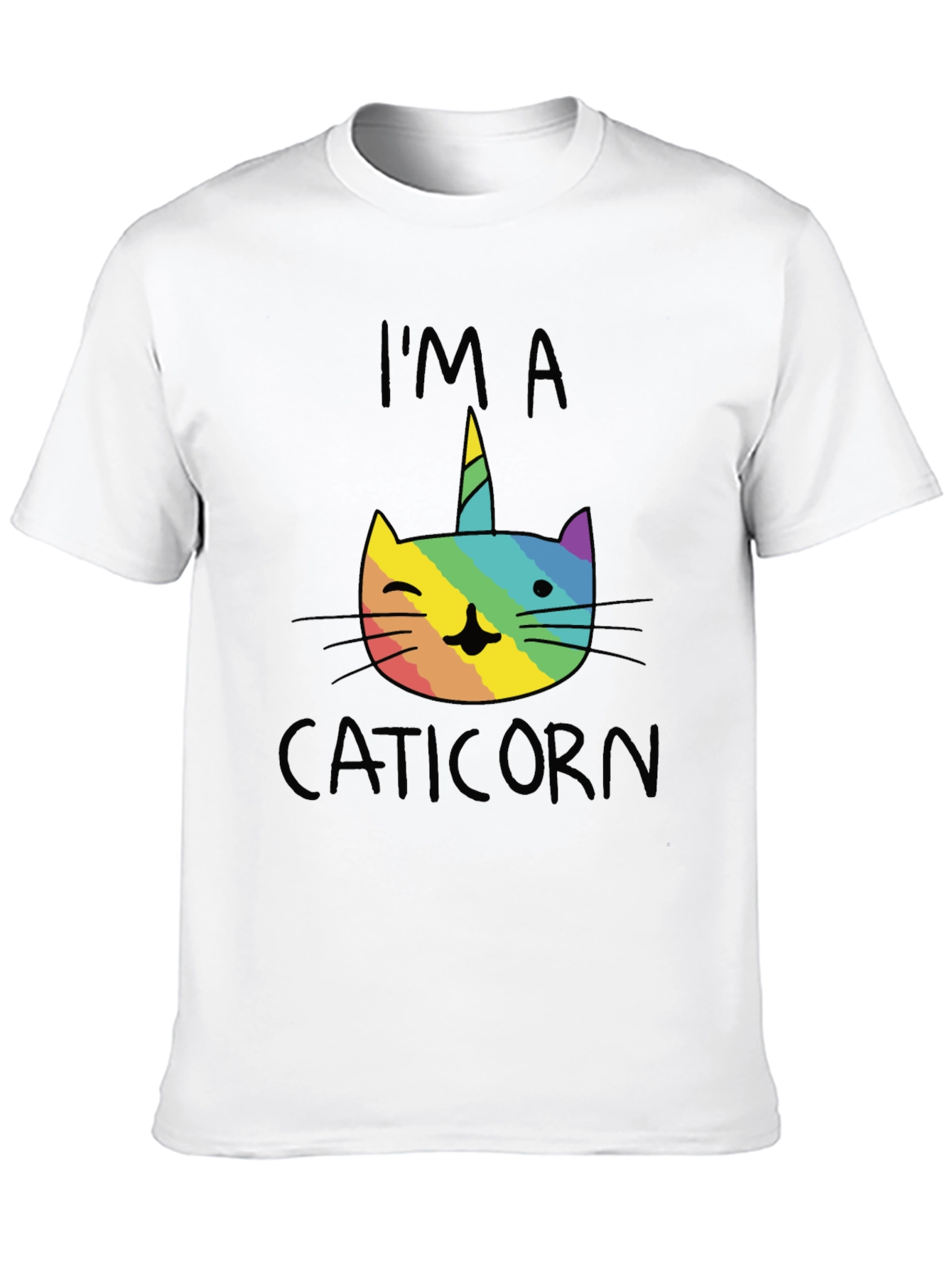Caticorn T-Shirt - Rainbow Unicorn Cat