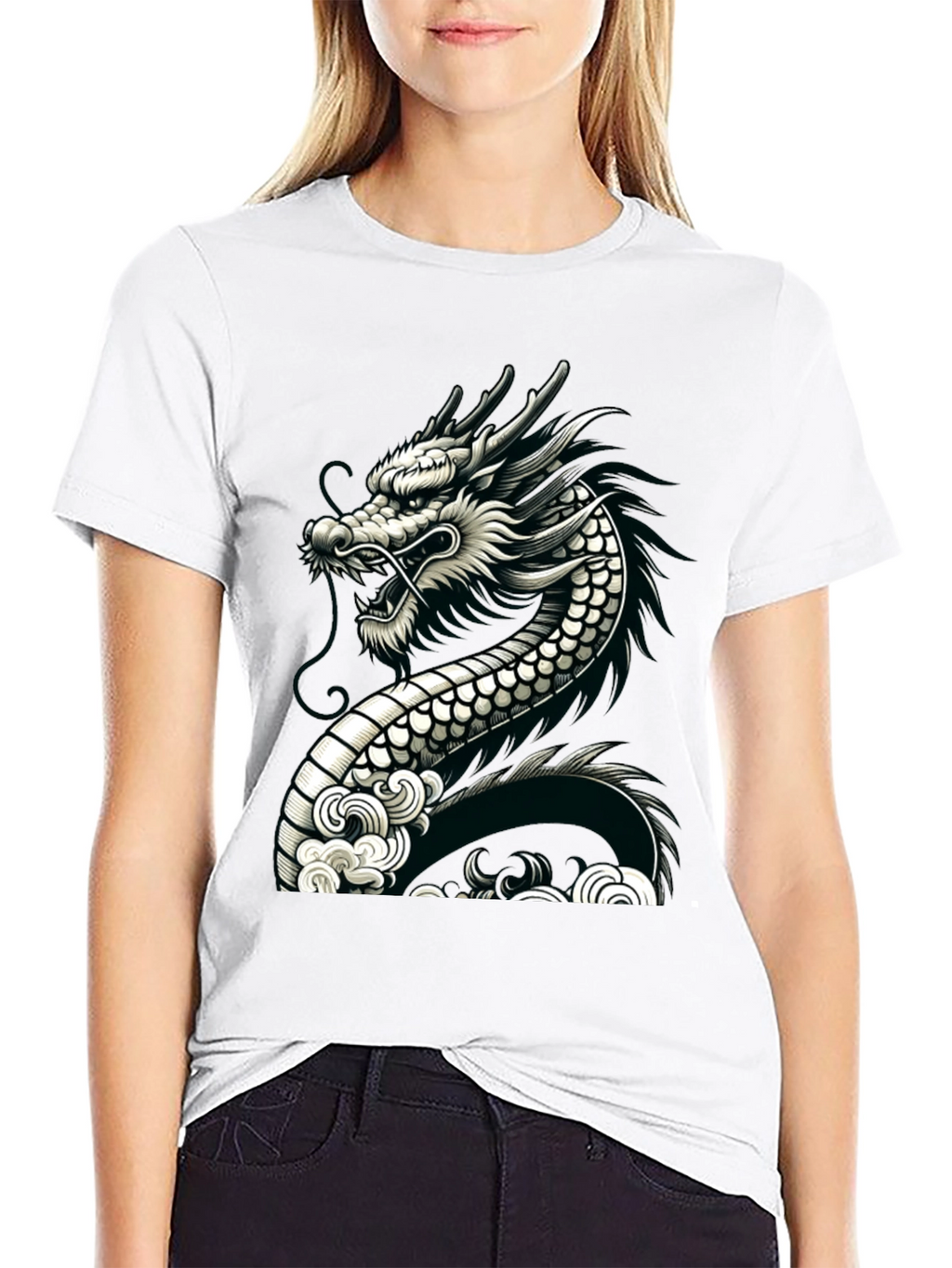 Dragon Graphic Black Tee