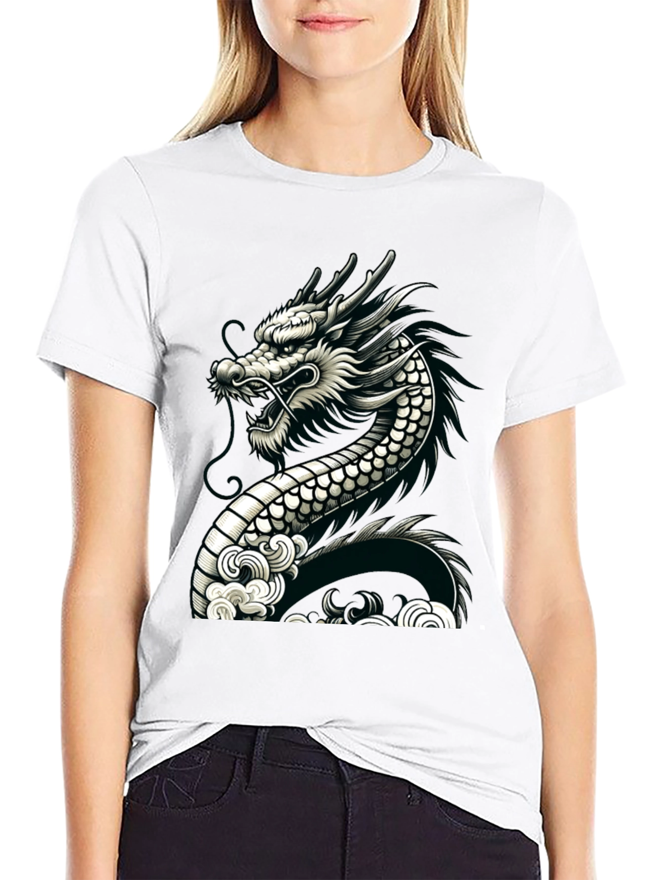 Dragon Graphic Black Tee
