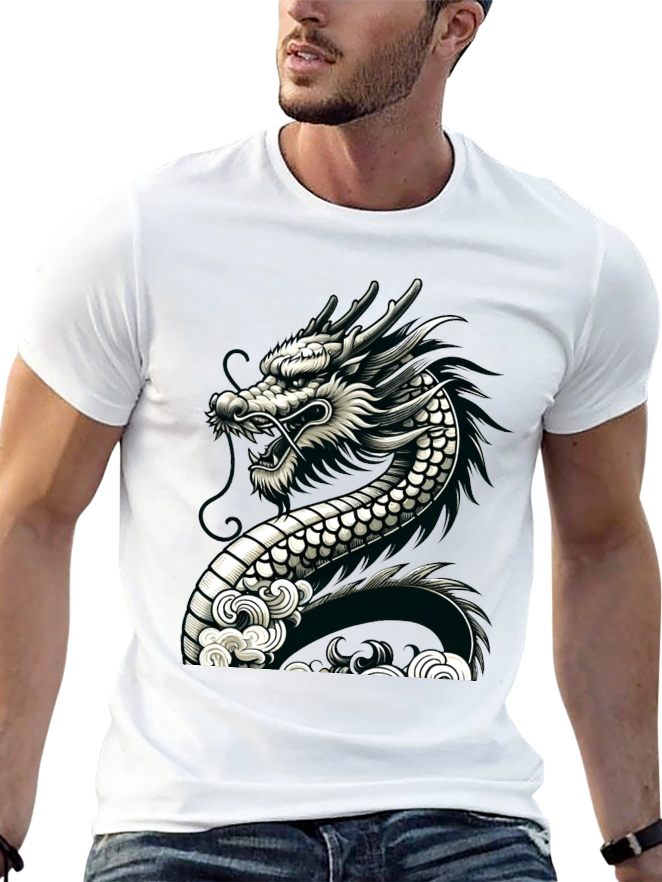 Dragon Graphic Black Tee