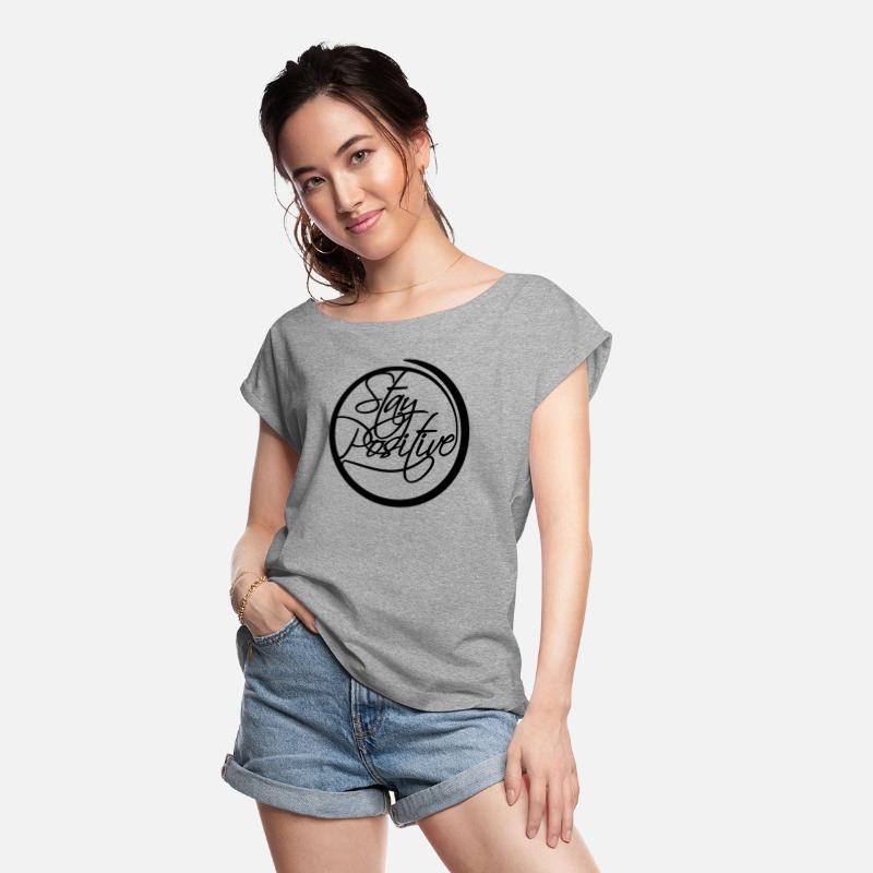 circle around cool text stay positive stay positiv