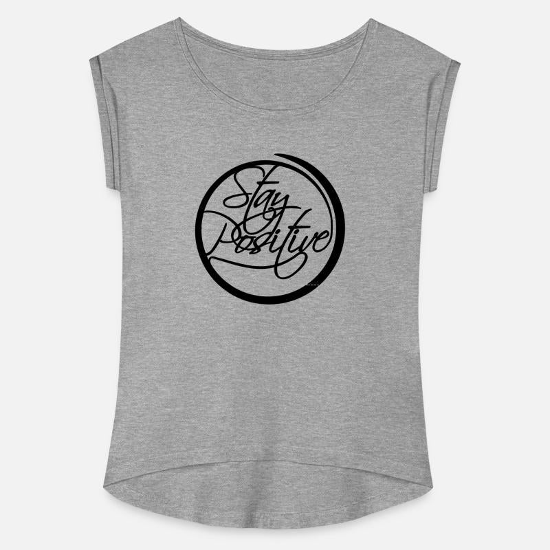 circle around cool text stay positive stay positiv