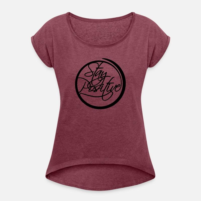 circle around cool text stay positive stay positiv