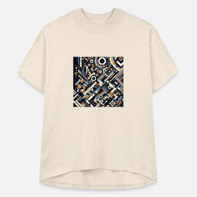 Colorful Geometric Fusion Tee