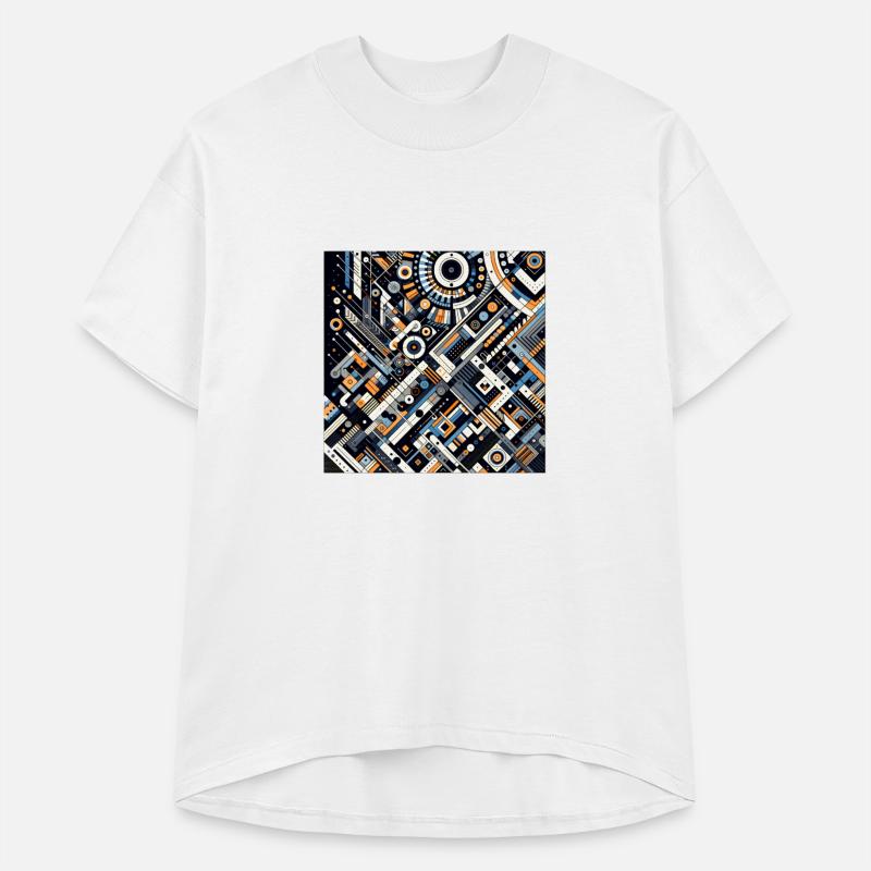 Colorful Geometric Fusion Tee