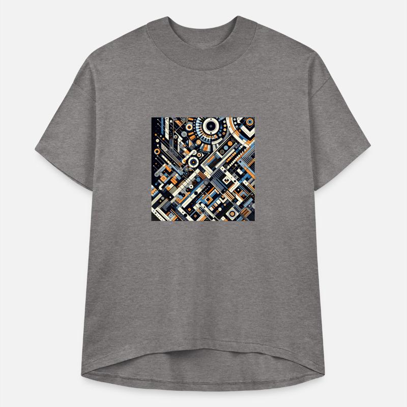 Colorful Geometric Fusion Tee