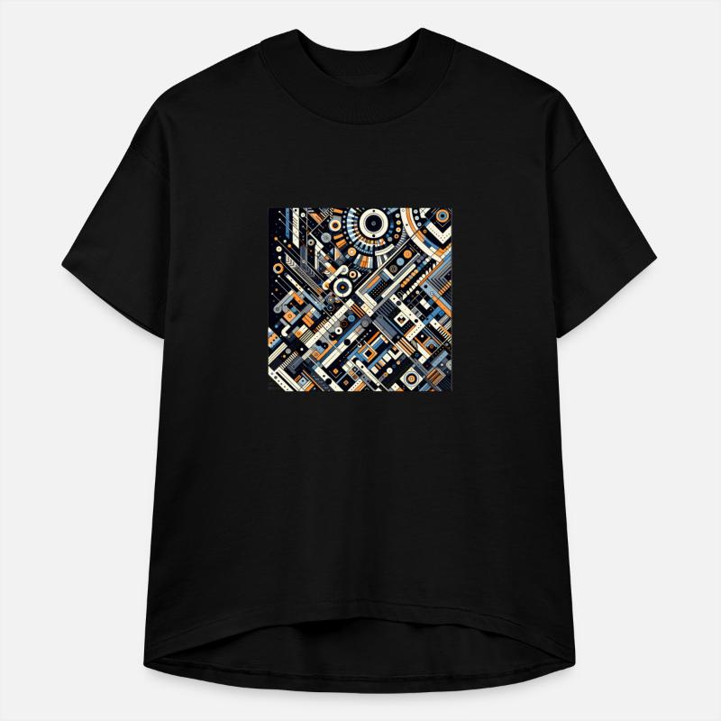 Colorful Geometric Fusion Tee
